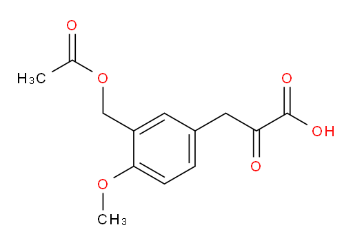 3-(3-(acetoxymethyl)-4-methoxyphenyl)-2-oxopropanoic acid