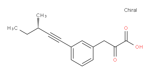(S)-3-(3-(3-methylpent-1-yn-1-yl)phenyl)-2-oxopropanoic acid