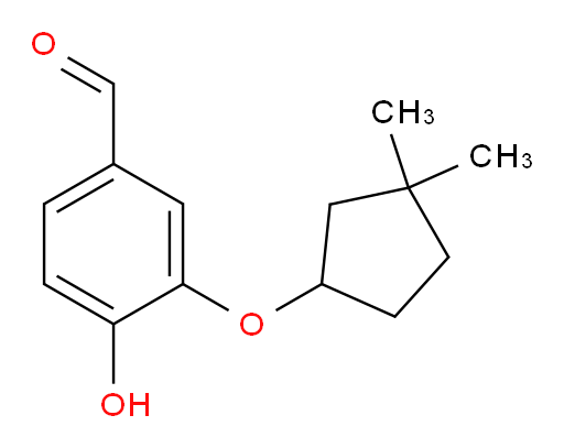 3-((3,3-dimethylcyclopentyl)oxy)-4-hydroxybenzaldehyde