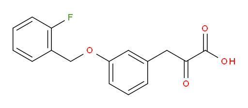 3-(3-((2-fluorobenzyl)oxy)phenyl)-2-oxopropanoic acid