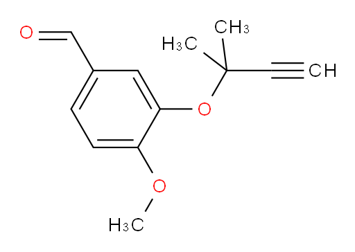 4-methoxy-3-((2-methylbut-3-yn-2-yl)oxy)benzaldehyde