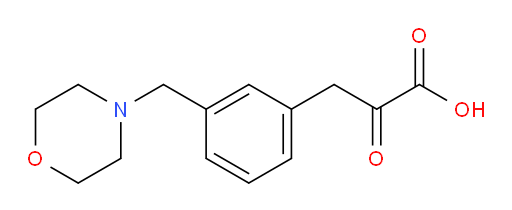 3-(3-(morpholinomethyl)phenyl)-2-oxopropanoic acid