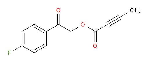 2-(4-fluorophenyl)-2-oxoethyl but-2-ynoate