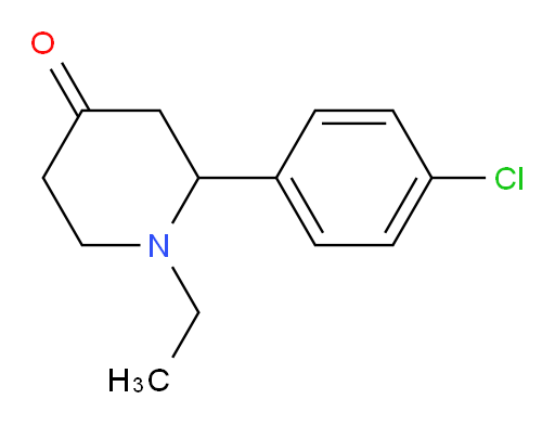 2-(4-chlorophenyl)-1-ethylpiperidin-4-one