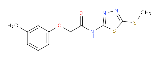 N-(5-(methylthio)-1,3,4-thiadiazol-2-yl)-2-(m-tolyloxy)acetamide