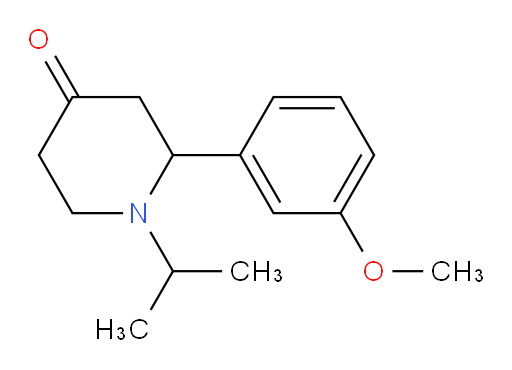 1-isopropyl-2-(3-methoxyphenyl)piperidin-4-one