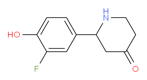 2-(3-fluoro-4-hydroxyphenyl)piperidin-4-one