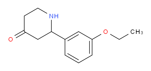 2-(3-ethoxyphenyl)piperidin-4-one