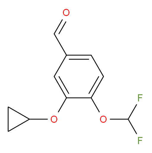 3-cyclopropoxy-4-(difluoromethoxy)benzaldehyde