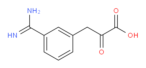 3-(3-carbamimidoylphenyl)-2-oxopropanoic acid
