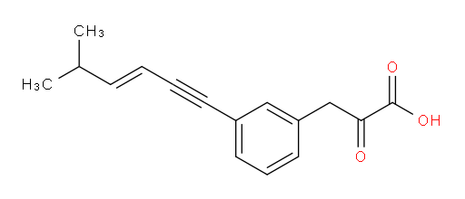 (E)-3-(3-(5-methylhex-3-en-1-yn-1-yl)phenyl)-2-oxopropanoic acid