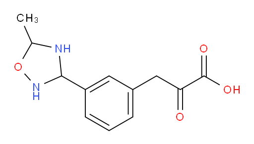 3-(3-(5-methyl-1,2,4-oxadiazolidin-3-yl)phenyl)-2-oxopropanoic acid