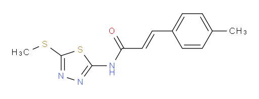 (E)-N-(5-(methylthio)-1,3,4-thiadiazol-2-yl)-3-(p-tolyl)acrylamide