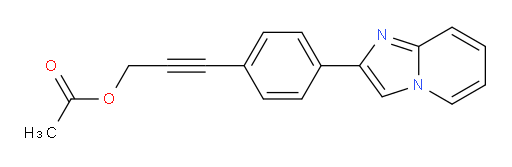3-(4-(imidazo[1,2-a]pyridin-2-yl)phenyl)prop-2-yn-1-yl acetate