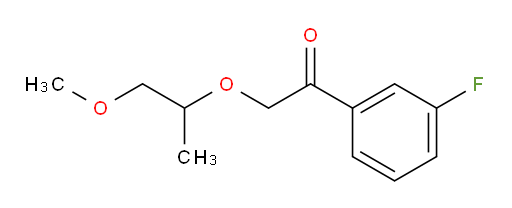 1-(3-fluorophenyl)-2-((1-methoxypropan-2-yl)oxy)ethanone