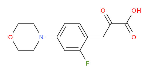 3-(2-fluoro-4-morpholinophenyl)-2-oxopropanoic acid