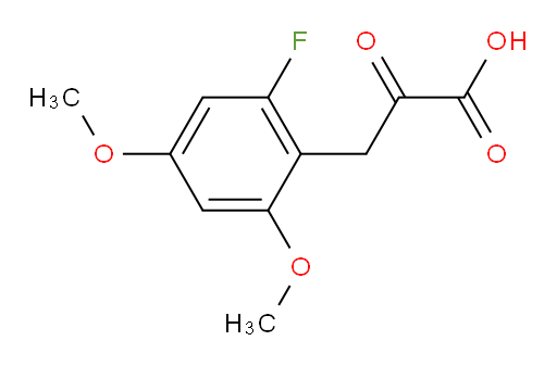 3-(2-fluoro-4,6-dimethoxyphenyl)-2-oxopropanoic acid