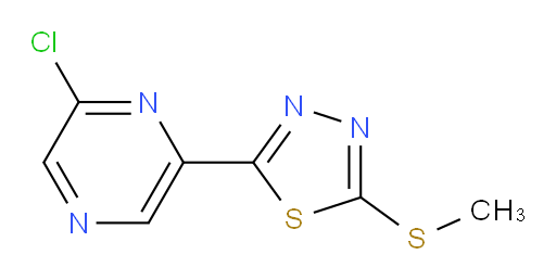 2-(6-chloropyrazin-2-yl)-5-(methylthio)-1,3,4-thiadiazole