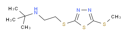 2-methyl-N-(2-((5-(methylthio)-1,3,4-thiadiazol-2-yl)thio)ethyl)propan-2-amine