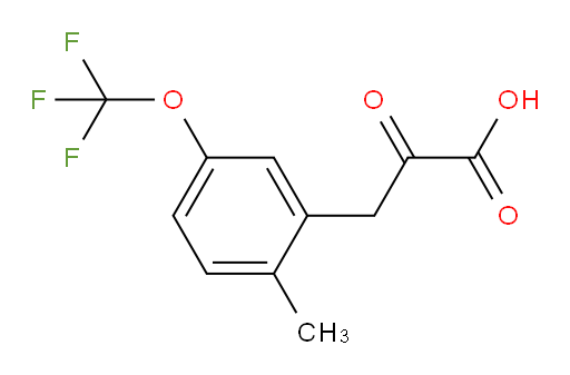 3-(2-methyl-5-(trifluoromethoxy)phenyl)-2-oxopropanoic acid