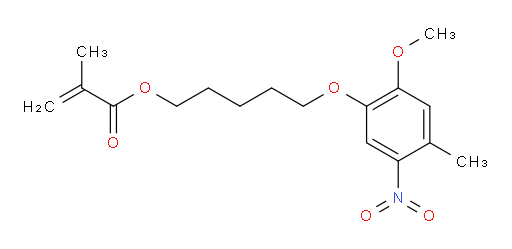 5-(2-methoxy-4-methyl-5-nitrophenoxy)pentyl methacrylate