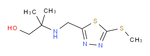 2-methyl-2-(((5-(methylthio)-1,3,4-thiadiazol-2-yl)methyl)amino)propan-1-ol