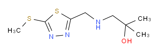2-methyl-1-(((5-(methylthio)-1,3,4-thiadiazol-2-yl)methyl)amino)propan-2-ol