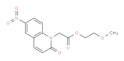 2-methoxyethyl 2-(6-nitro-2-oxoquinolin-1(2H)-yl)acetate