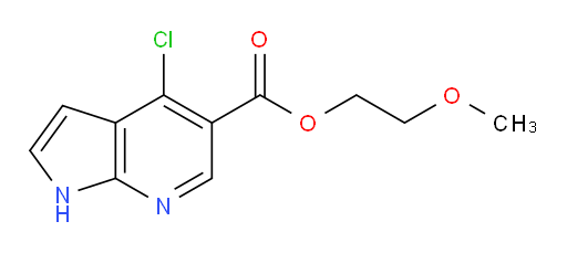 2-methoxyethyl 4-chloro-1H-pyrrolo[2,3-b]pyridine-5-carboxylate