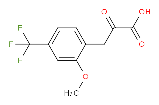 3-(2-methoxy-4-(trifluoromethyl)phenyl)-2-oxopropanoic acid