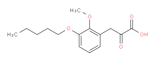 3-(2-methoxy-3-(pentyloxy)phenyl)-2-oxopropanoic acid