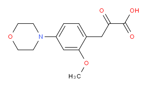 3-(2-methoxy-4-morpholinophenyl)-2-oxopropanoic acid