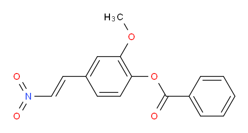 (E)-2-methoxy-4-(2-nitrovinyl)phenyl benzoate
