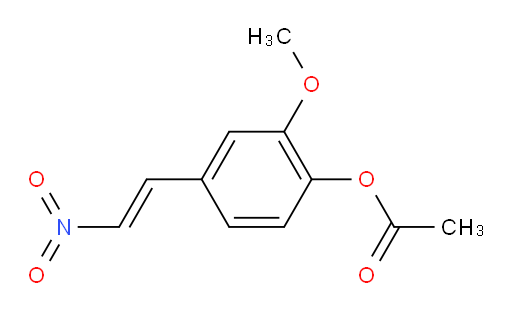 (E)-2-methoxy-4-(2-nitrovinyl)phenyl acetate