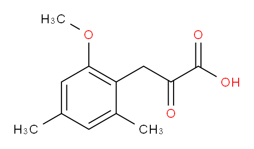 3-(2-methoxy-4,6-dimethylphenyl)-2-oxopropanoic acid