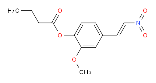 (E)-2-methoxy-4-(2-nitrovinyl)phenyl butyrate