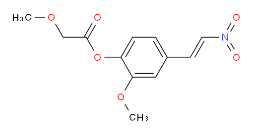 (E)-2-methoxy-4-(2-nitrovinyl)phenyl 2-methoxyacetate