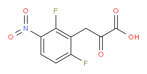 3-(2,6-difluoro-3-nitrophenyl)-2-oxopropanoic acid