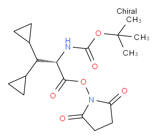 (S)-2,5-dioxopyrrolidin-1-yl 2-((tert-butoxycarbonyl)amino)-3,3-dicyclopropylpropanoate