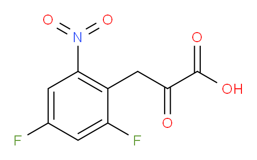3-(2,4-difluoro-6-nitrophenyl)-2-oxopropanoic acid