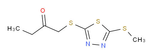 1-((5-(methylthio)-1,3,4-thiadiazol-2-yl)thio)butan-2-one
