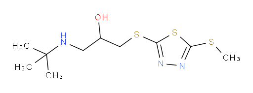 1-(tert-butylamino)-3-((5-(methylthio)-1,3,4-thiadiazol-2-yl)thio)propan-2-ol