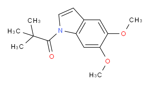 1-(5,6-dimethoxy-1H-indol-1-yl)-2,2-dimethylpropan-1-one