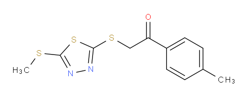 2-((5-(methylthio)-1,3,4-thiadiazol-2-yl)thio)-1-(p-tolyl)ethanone