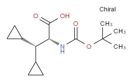 (R)-2-((tert-butoxycarbonyl)amino)-3,3-dicyclopropylpropanoic acid