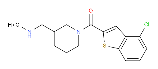 (4-chlorobenzo[b]thiophen-2-yl)(3-((methylamino)methyl)piperidin-1-yl)methanone