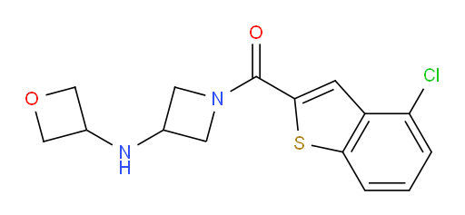 (4-chlorobenzo[b]thiophen-2-yl)(3-(oxetan-3-ylamino)azetidin-1-yl)methanone