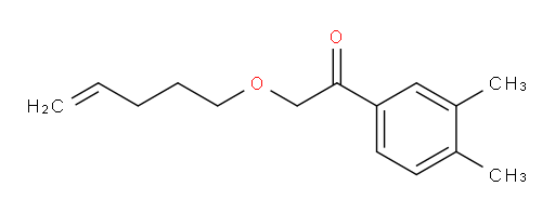 1-(3,4-dimethylphenyl)-2-(pent-4-en-1-yloxy)ethanone