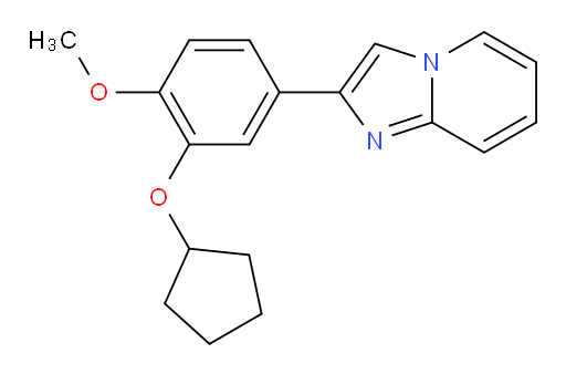 2-(3-(cyclopentyloxy)-4-methoxyphenyl)imidazo[1,2-a]pyridine