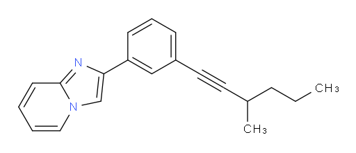 2-(3-(3-methylhex-1-yn-1-yl)phenyl)imidazo[1,2-a]pyridine